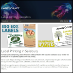 Screen shot of the Labelcraft (UK) Ltd website.