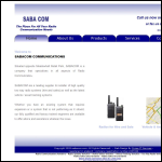 Screen shot of the Saba (Electrical) Ltd website.