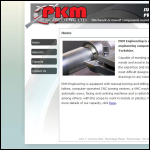 Screen shot of the Pkm Engineering Ltd website.