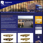 Screen shot of the Robinson Pallet Services website.