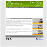 Screen shot of the I T Trading U K Ltd website.