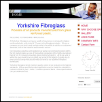 Screen shot of the Yorkshire Fibreglass website.