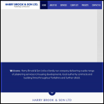 Screen shot of the Harry Brook & Son Ltd website.
