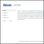Screen shot of the Axtan Ltd website.