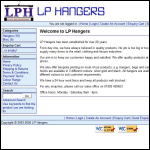 Screen shot of the Lp Hangers website.