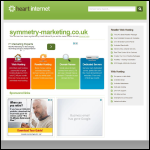 Screen shot of the Symmetry Business Marketing Ltd website.
