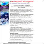 Screen shot of the Poten Business Development website.