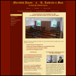 Screen shot of the Meredith Jones Memorials website.