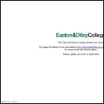 Screen shot of the Easton College website.