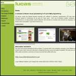 Screen shot of the Lucas Software Solutions Ltd website.