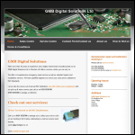 Screen shot of the Gmb Digital Solutions Ltd website.