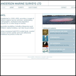 Screen shot of the Anderson Marine Surveys Ltd website.