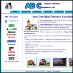 Screen shot of the AB Components Ltd website.