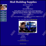 Screen shot of the Mull Building Supplies website.