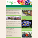 Screen shot of the Crosby's Nurseries website.