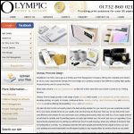 Screen shot of the Olympic Print & Design website.