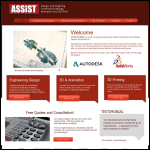 Screen shot of the Assist Draughting & Design Services website.