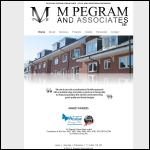 Screen shot of the M Pegram & Associates Ltd website.