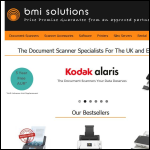Screen shot of the BMI Solutions Ltd website.