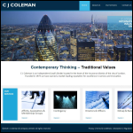 Screen shot of the C.J. Coleman & Co. Ltd website.