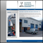 Screen shot of the Quayside Precision Engineering Ltd website.