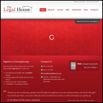 Screen shot of the The Legal House website.