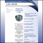 Screen shot of the CJS Locks website.