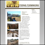 Screen shot of the Ferns Formwork website.