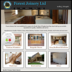 Screen shot of the Forest Joinery Ltd website.