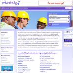 Screen shot of the Go 4 Construction Jobs website.