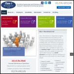 Screen shot of the Class 1 Recruitment Ltd website.