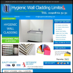 Screen shot of the Hygienic Wall Cladding Ltd website.