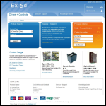 Screen shot of the Ex-Ed Drives & Controls Ltd website.