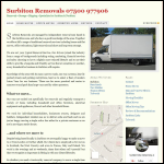 Screen shot of the Surbiton Removals website.