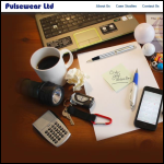 Screen shot of the Pulsewear Ltd website.