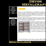 Screen shot of the Devon Metalcrafts Ltd website.
