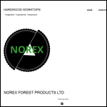 Screen shot of the Norex Forest Products Ltd website.