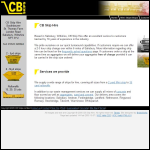 Screen shot of the CB Skip Hire website.