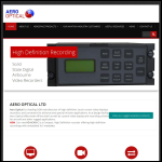 Screen shot of the Aero Optical Ltd website.