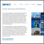 Screen shot of the Senior Aerospace website.