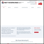 Screen shot of the Networking Kit website.