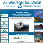 Screen shot of the A1 Walton Salvage website.
