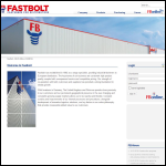 Screen shot of the Fastbolt Distributors (UK) Ltd website.