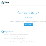 Screen shot of the Fameart Ltd website.