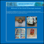 Screen shot of the Murtagh Seafoods Ltd website.