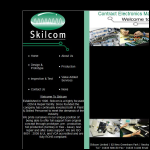 Screen shot of the Skilcom Ltd website.