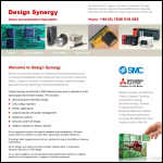 Screen shot of the Design Synergy Ltd website.