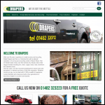 Screen shot of the Albert Draper & Son Ltd website.