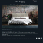 Screen shot of the Savoir Beds Ltd website.
