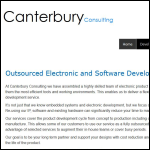 Screen shot of the Canterbury Consulting Ltd website.